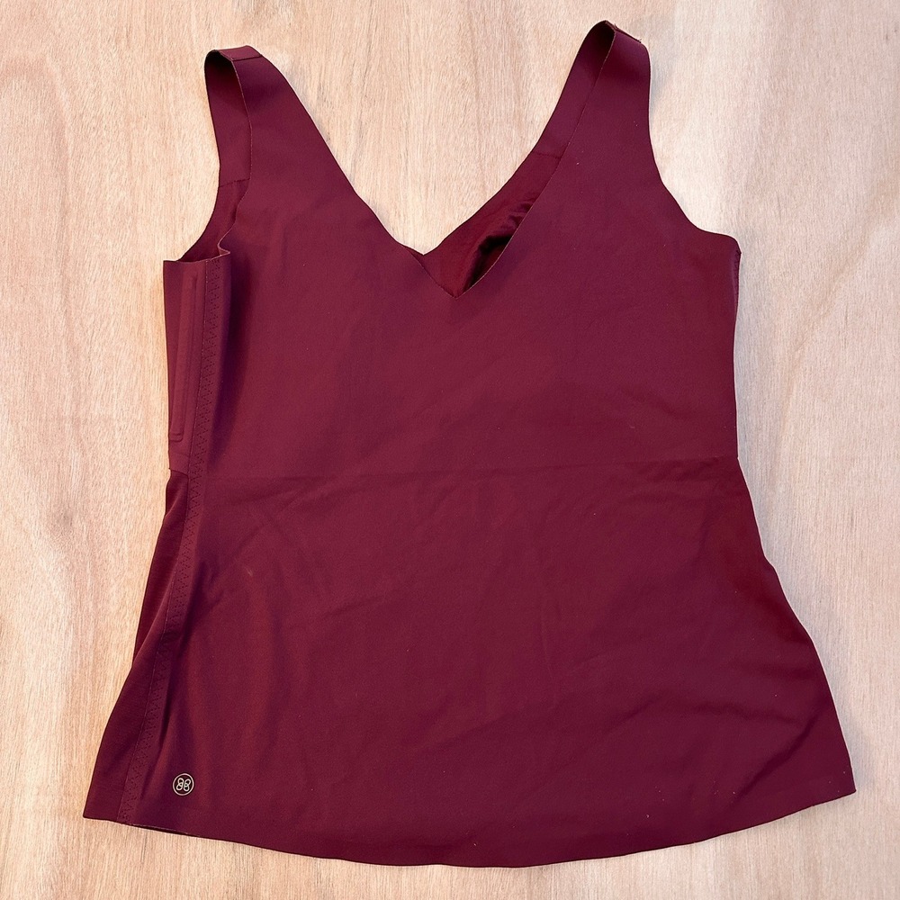 Honeylove LiftWear Cami Women XL Fig Burgundy Shaping Tank Top Wire-Free Bra - Picture 3 of 6